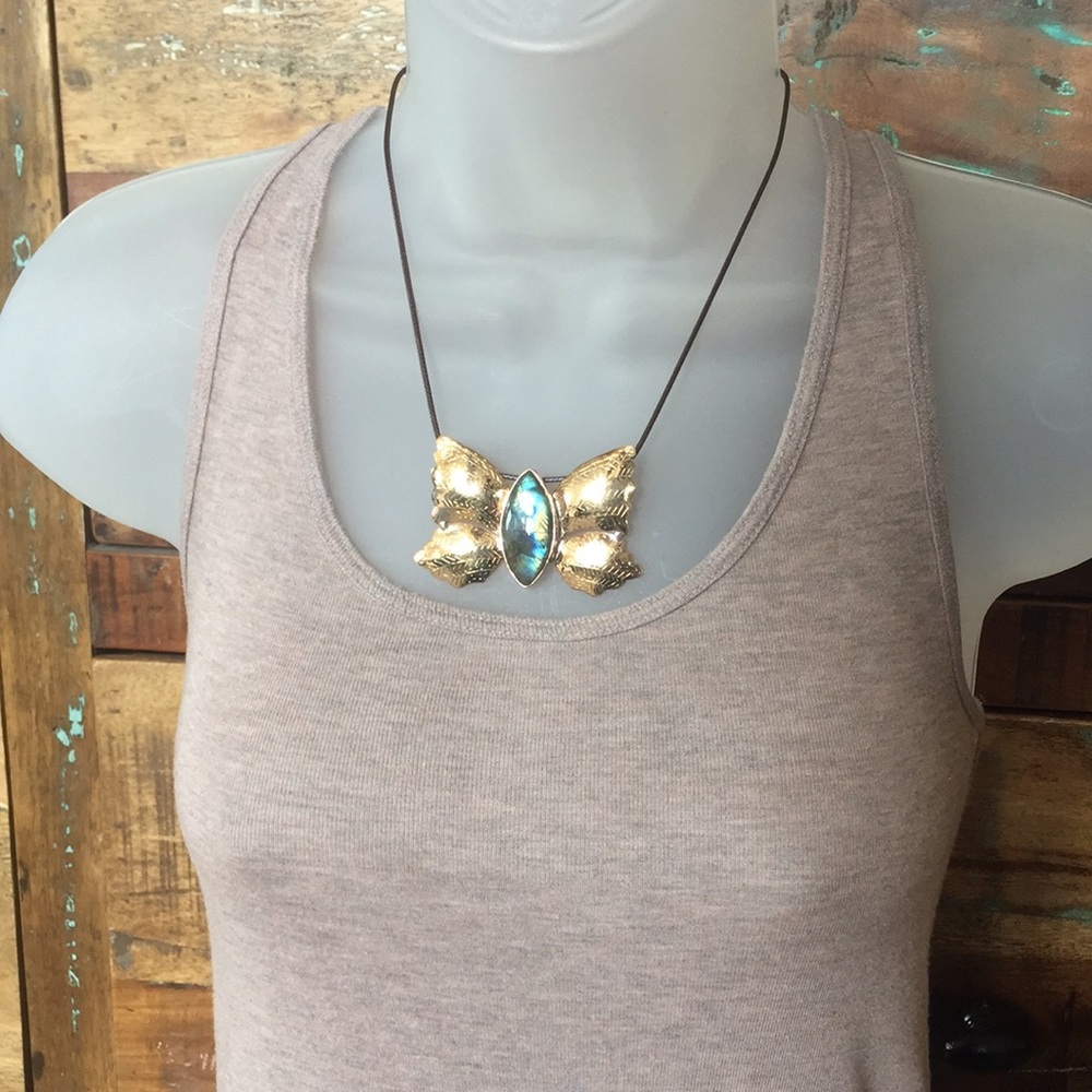 💖Labradorite Butterfly Pendant